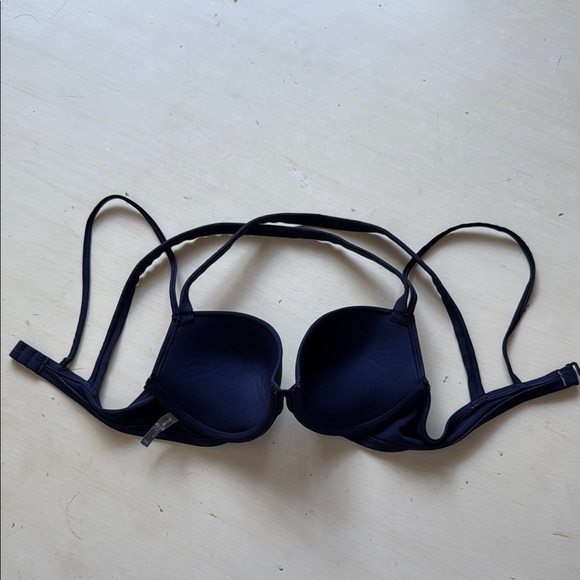 AERIE NAVY SWIMSUIT BIKINI TOP (sz 34B) - Picture 3 of 3